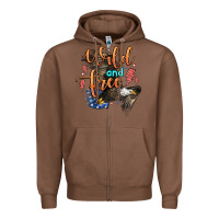 Chestnut wild and free Zipper Hoodie - Zillion Design Studio