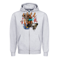 Heather Grey wild and free Zipper Hoodie - Zillion Design Studio