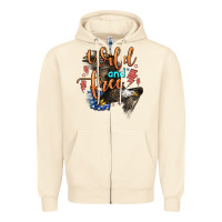 Sandshell wild and free Zipper Hoodie - Zillion Design Studio