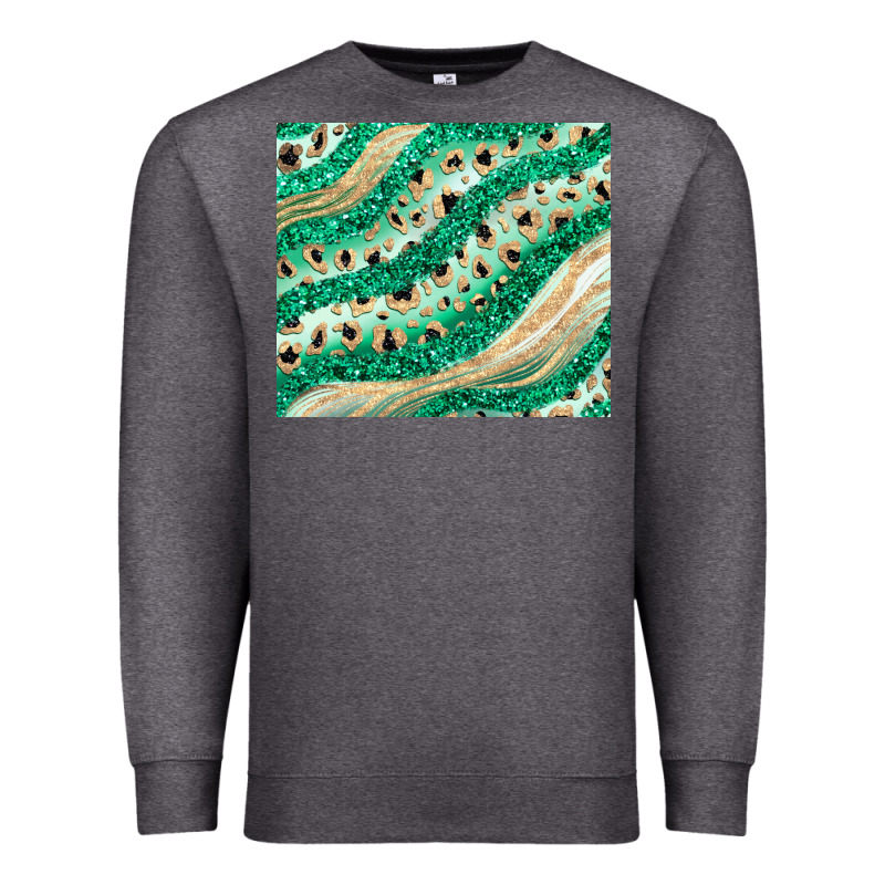 Green Glitter Premium Sweatshirt by JahusDesignShop | Teevron