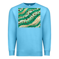 Ocean Blue green glitter Premium Sweatshirt - JahusDesignShop