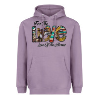 Lavender for the love love of the horses Heavyweight Hoodie - CowhideDigitalArt