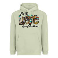 Matcha for the love love of the horses Heavyweight Hoodie - CowhideDigitalArt