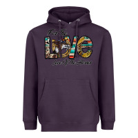 Plum for the love love of the horses Heavyweight Hoodie - CowhideDigitalArt