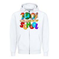 White 100 days of school Zipper Hoodie - texasbilliewilder