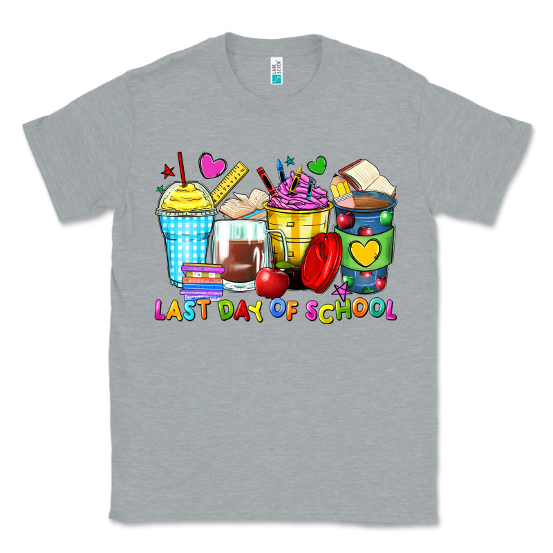 Last Day Of School Coffee Cups Classic Tee by Zillion Design Studio | Teevron