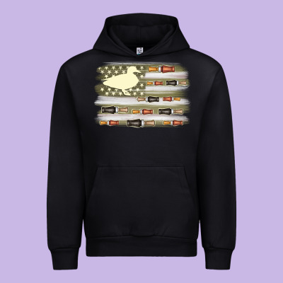 Duck Hunter Flag Urban Hoodie Designed By Maliassmallbusiness