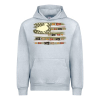 Heather Grey duck hunter flag Urban Hoodie - MaliasSmallBusiness