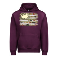 Mauve Wine duck hunter flag Urban Hoodie - MaliasSmallBusiness