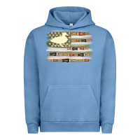 Pigment Pebble Blue duck hunter flag Urban Hoodie - MaliasSmallBusiness