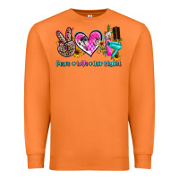 Carrot peace love hair stylist Premium Sweatshirt - AdoDesignShop