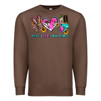 Chestnut peace love hair stylist Premium Sweatshirt - AdoDesignShop