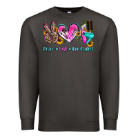 Smoke peace love hair stylist Premium Sweatshirt - AdoDesignShop