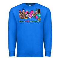 True Royal peace love hair stylist Premium Sweatshirt - AdoDesignShop