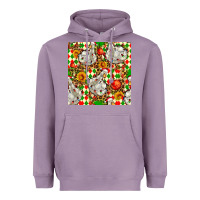 Lavender christmas leopard duck Heavyweight Hoodie - FaDigitalArtStudio