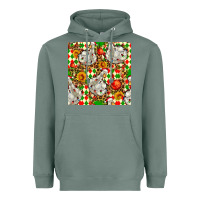 Sage christmas leopard duck Heavyweight Hoodie - FaDigitalArtStudio