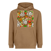 Toasted Coconut christmas leopard duck Heavyweight Hoodie - FaDigitalArtStudio