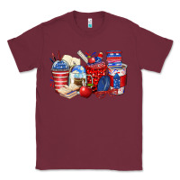 Burgundy 4th of july teacher coffee cups Classic Tee - Zillion Design Studio