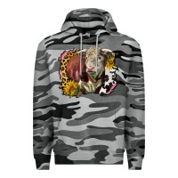 Slate Camo hereford bull western background Premium Hoodie - LillyAllenDesigns
