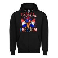 Black taster like freedom Zipper Hoodie - Zillion Design Studio