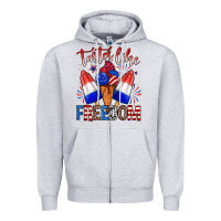 Heather Grey taster like freedom Zipper Hoodie - Zillion Design Studio