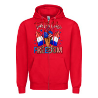 Red taster like freedom Zipper Hoodie - Zillion Design Studio