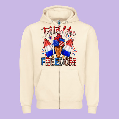 Taster Like Freedom Zipper Hoodie Designed By Zillion Design Studio
