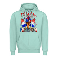 Seafoam taster like freedom Zipper Hoodie - Zillion Design Studio