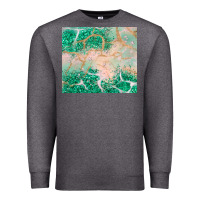 Charcoal Heather green glitter Premium Sweatshirt - JahusDesignShop