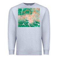 Heather Grey green glitter Premium Sweatshirt - JahusDesignShop