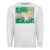 Oatmeal Heather green glitter Premium Sweatshirt - JahusDesignShop