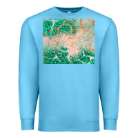 Ocean Blue green glitter Premium Sweatshirt - JahusDesignShop