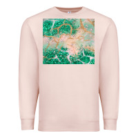 Pale Pink green glitter Premium Sweatshirt - JahusDesignShop