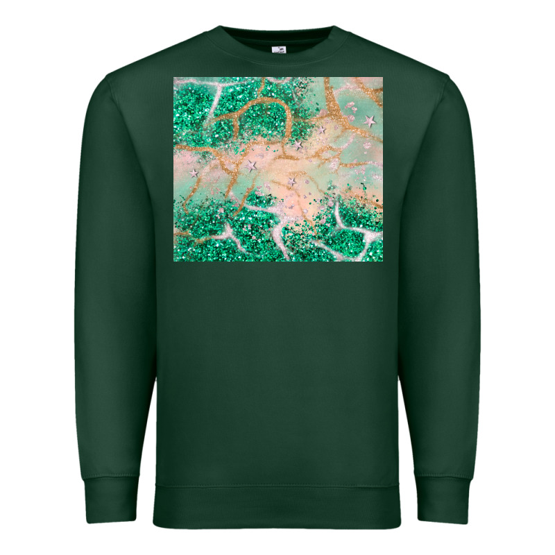 Green Glitter Premium Sweatshirt by JahusDesignShop | Teevron