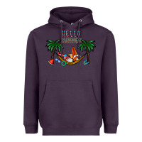 Plum hello summer Heavyweight Hoodie - CowhideDigitalArt