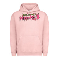 Pigment Salmon having a menty b, cute and trendy Urban Hoodie - MaliasSmallBusiness