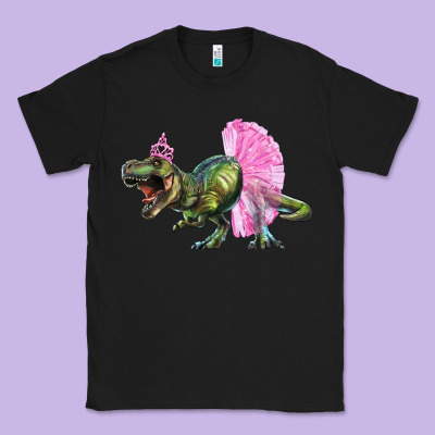 Classic Tee Balerina T-Rex Dinosaur With Tutu
