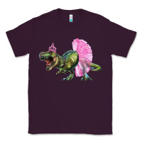 Plum Balerina T-Rex Dinosaur With Tutu Classic Tee - RanaPortraitStore