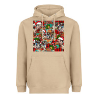 Christmas Pig  Aztec Heavyweight Hoodie | Teevron
