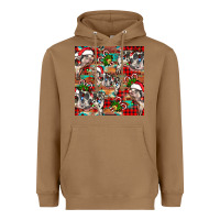 Toasted Coconut christmas pig  aztec Heavyweight Hoodie - FaDigitalArtStudio