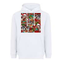 White christmas pig  aztec Heavyweight Hoodie - FaDigitalArtStudio