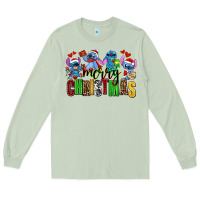 Matcha merry christmas stitch Long Sleeve Tee - AdoDesignShop