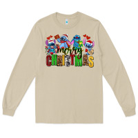 Mushroom merry christmas stitch Long Sleeve Tee - AdoDesignShop