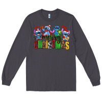 Smoke merry christmas stitch Long Sleeve Tee - AdoDesignShop