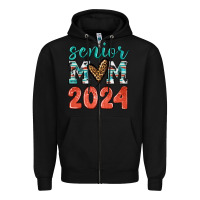Black senior mom 2024 tbw Zipper Hoodie - texasbilliewilder