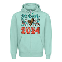 Seafoam senior mom 2024 tbw Zipper Hoodie - texasbilliewilder
