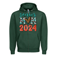 Sports Green senior mom 2024 tbw Zipper Hoodie - texasbilliewilder