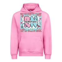 Fuchsia Pink registered nurse rn Urban Hoodie - MaliasSmallBusiness