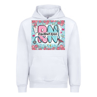 White registered nurse rn Urban Hoodie - MaliasSmallBusiness