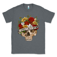 Charcoal Heather Be Afraid&Do It Anyway Classic Tee - RanaPortraitStore